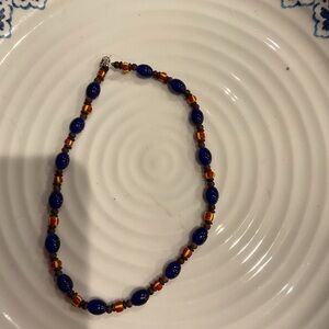 Glass Beaded Shorter Necklace